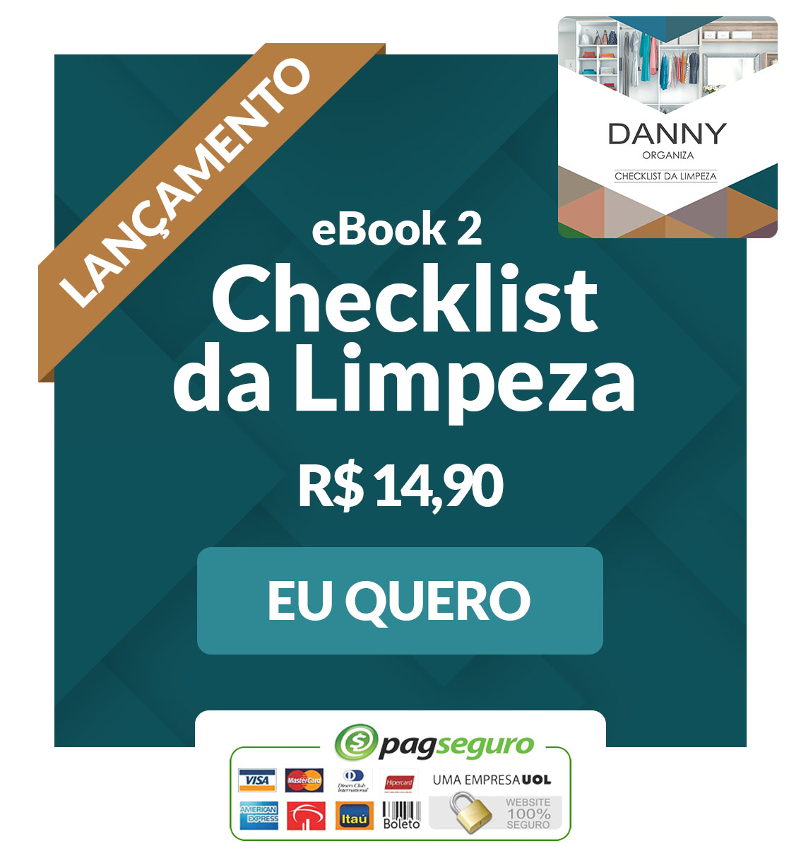 Ebook 2 - Checklist da Limpeza - Danny Organiza